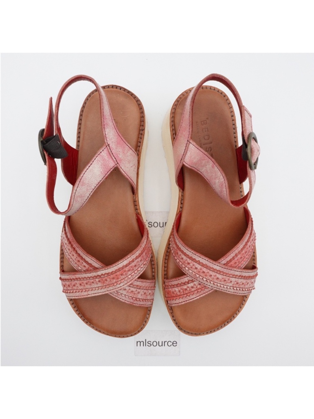 NEW Women's BED/STU Lift Leather Platform Sandals F373235-BLNTDL Blossom - Picture 3 of 13